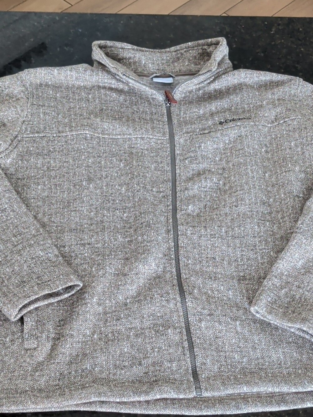 Columbia Gray Heather Full-Zip Sweater Jacket XXL Men's